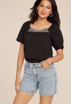 Maurices Shorts|Jean Shorts-m jeans by ™ High Rise Elastic Waist 6in Short