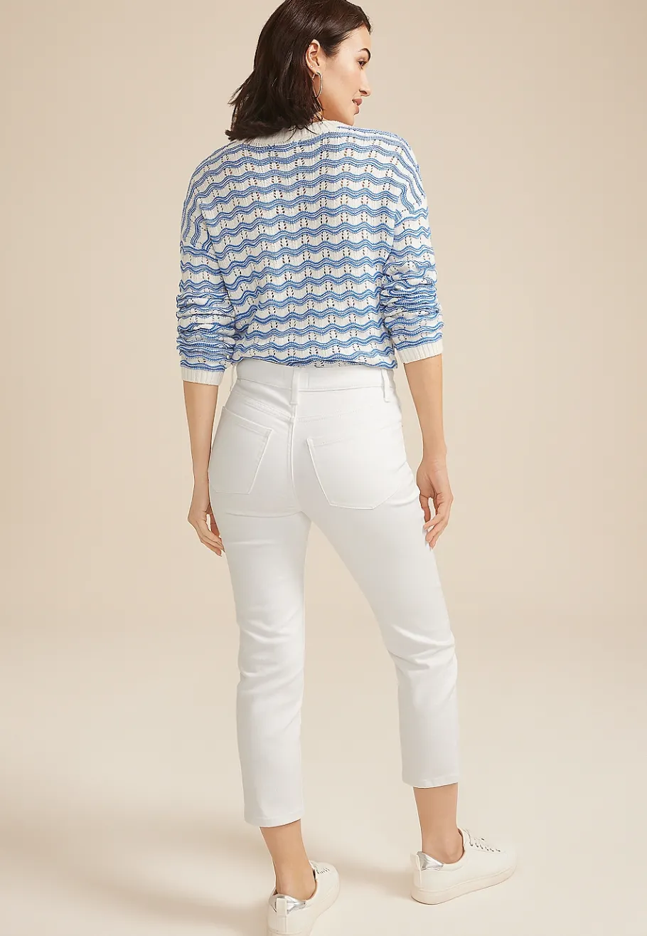 Maurices Crops & Capris|Crops & Capris-m jeans by ™ High Rise Button Fly Straight Cropped Jean