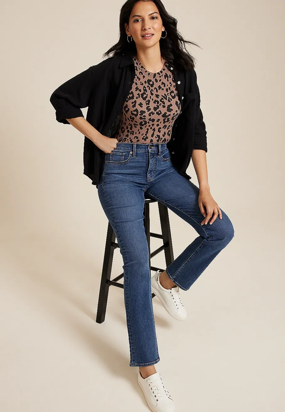 Maurices Straight Jeans|Straight Jeans-m jeans by ™ High Rise Sculpt Straight Jean