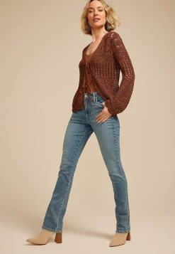 Maurices Bootcut Jeans|Bootcut Jeans-m jeans by ™ High Rise Patch Pocket Slim Boot Jean