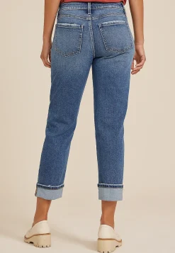 Maurices Crops & Capris|Crops & Capris-m jeans by ™ High Rise Boyfriend Straight Cropped Jean
