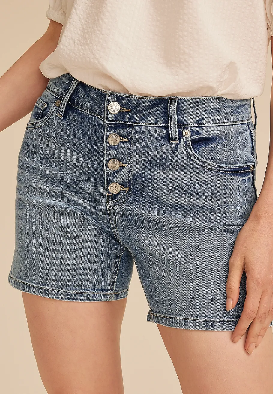 Maurices Shorts|Jean Shorts-m jeans by ™ Mid Rise Button Fly 5in Short