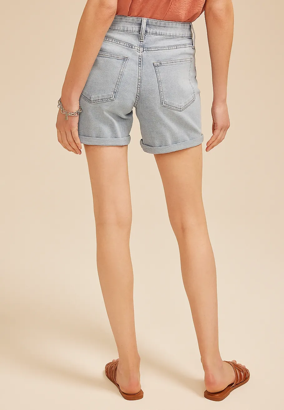 Maurices Shorts|Jean Shorts-m jeans by ™ Mid Rise Rolled Hem 5in Short