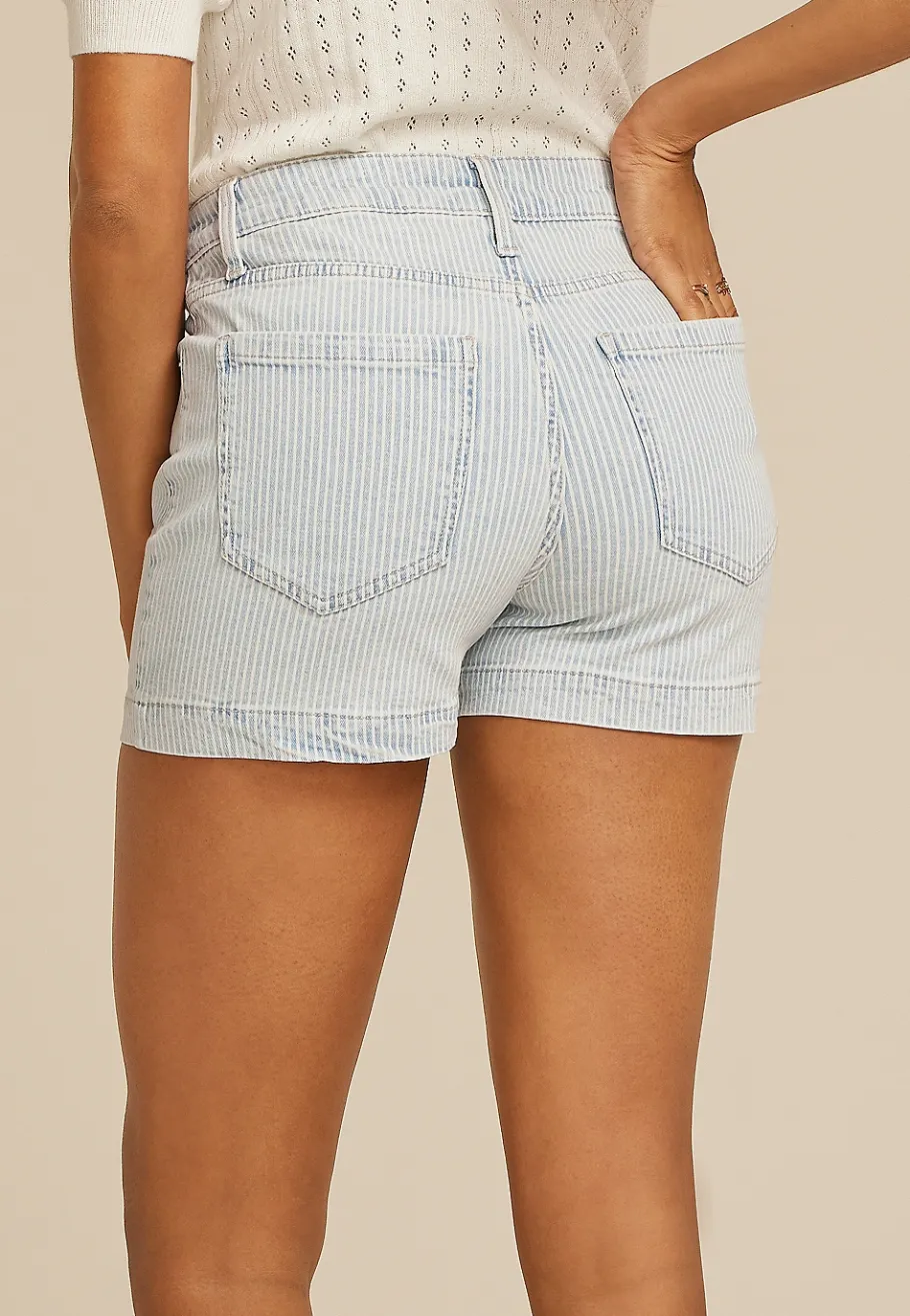 Maurices Shorts|Jean Shorts-m jeans by ™ Striped High Rise 3.5in Short