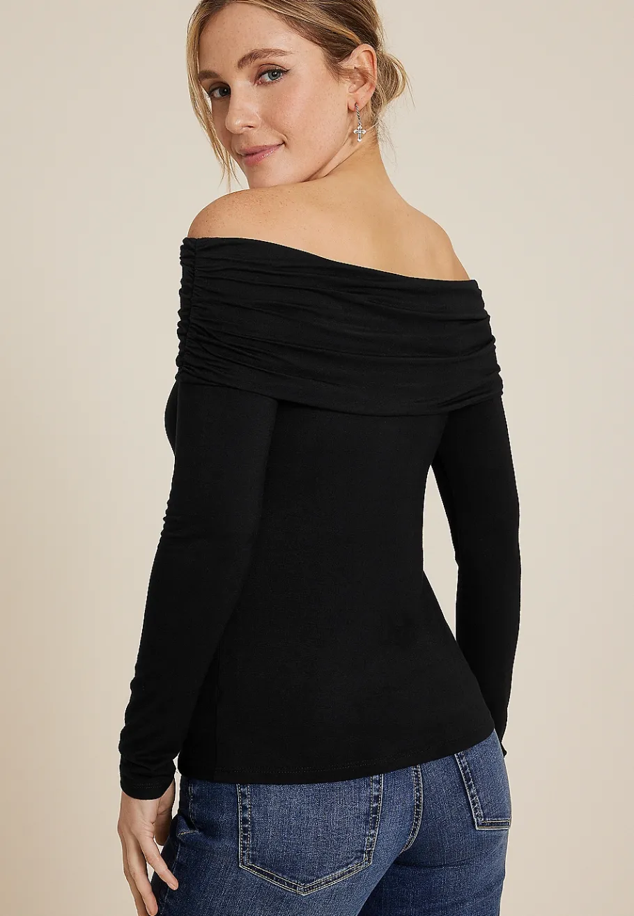 Maurices Shirts & Blouses-Off The Shoulder Top