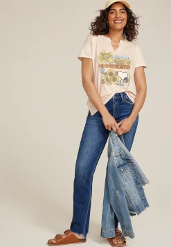 Maurices Tees|Graphics-Peanuts Snoopy Sunflower Classic Fit Graphic Tee