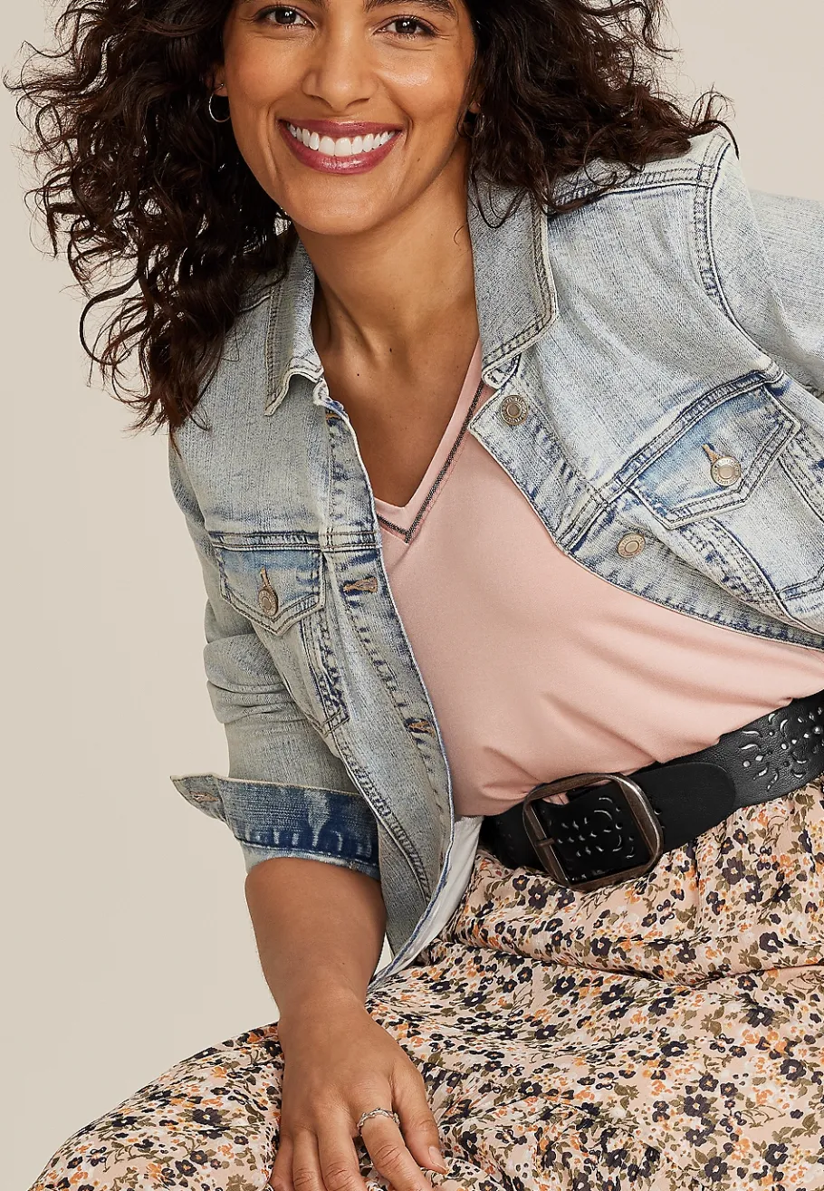 Maurices Belts-Perforated Wide Belt