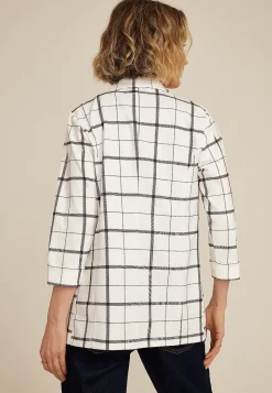 Maurices Blazers-Plaid Versa 3/4 Sleeve Blazer