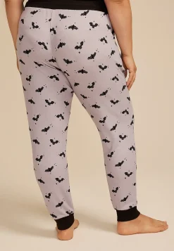 Maurices Plus Pajamas-Plus Size Flying Bats Jogger Pajama Pants