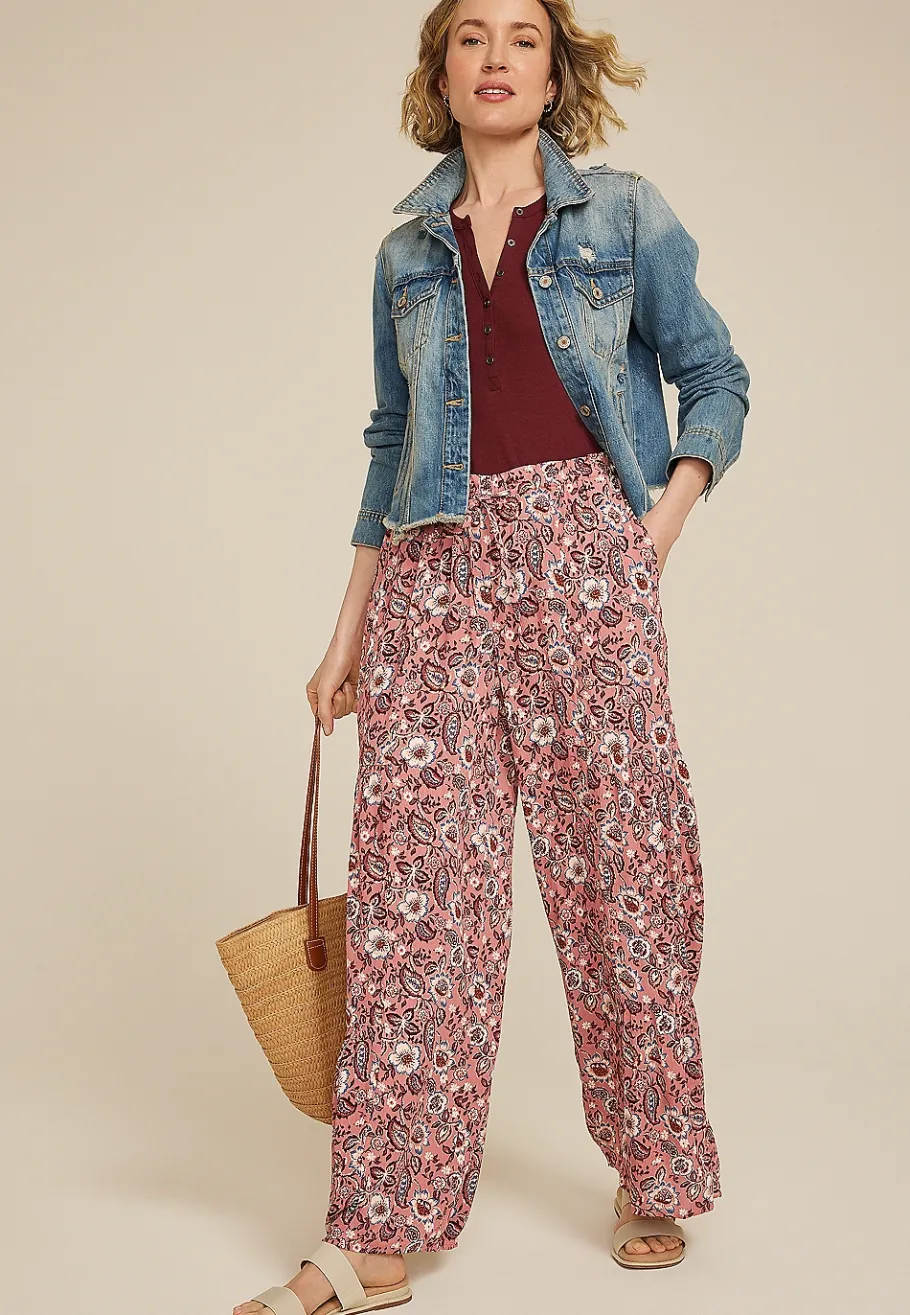 Maurices Pants-Printed Palazzo Pant