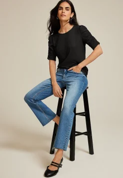 Maurices Tees-Ruched Puff Sleeve Top