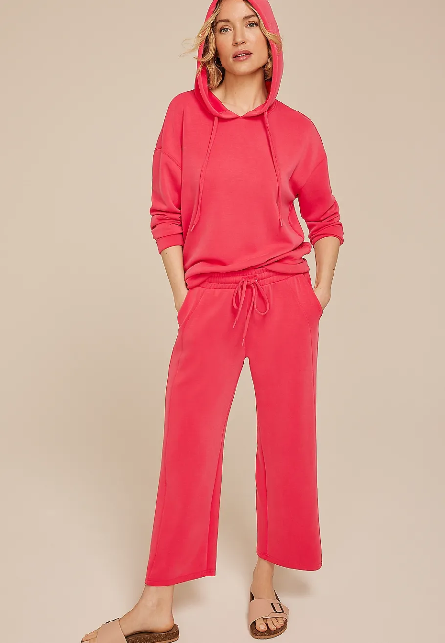 Maurices Joggers & Sweatpants|Crops & Capris-Scuba Knit Wide Leg Cropped Pant