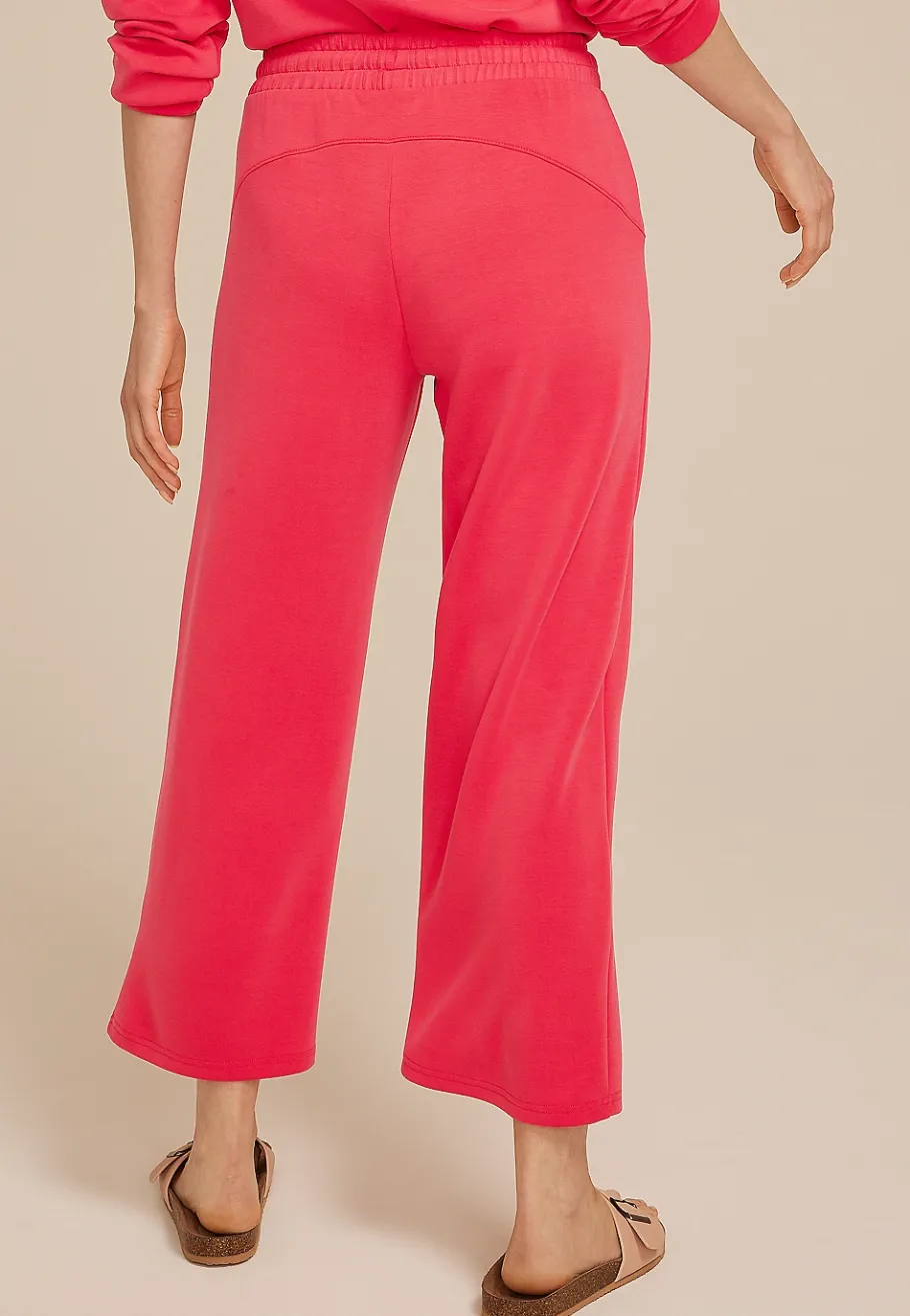 Maurices Joggers & Sweatpants|Crops & Capris-Scuba Knit Wide Leg Cropped Pant