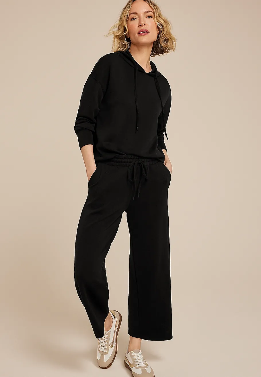 Maurices Joggers & Sweatpants|Crops & Capris-Scuba Knit Wide Leg Cropped Pant