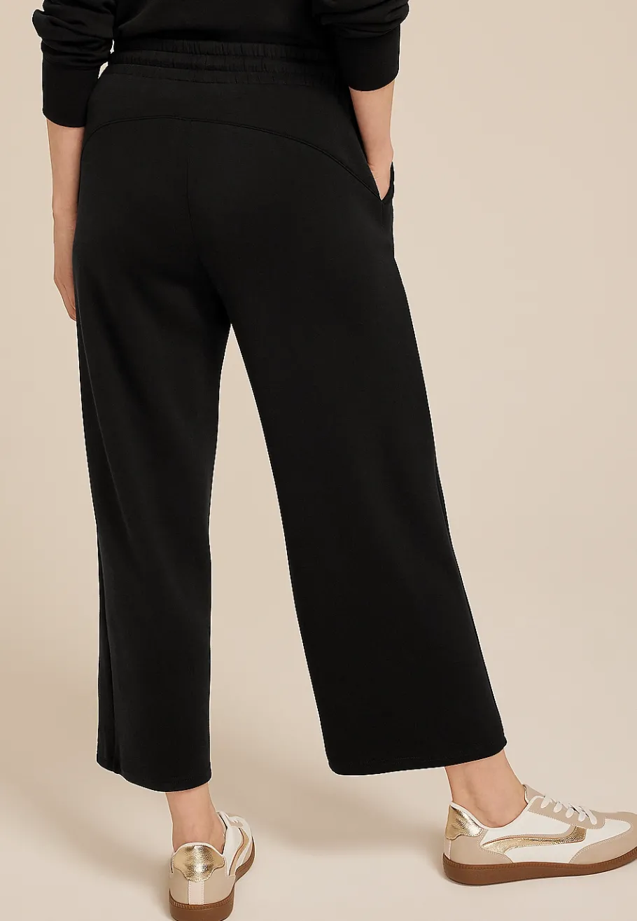 Maurices Joggers & Sweatpants|Crops & Capris-Scuba Knit Wide Leg Cropped Pant