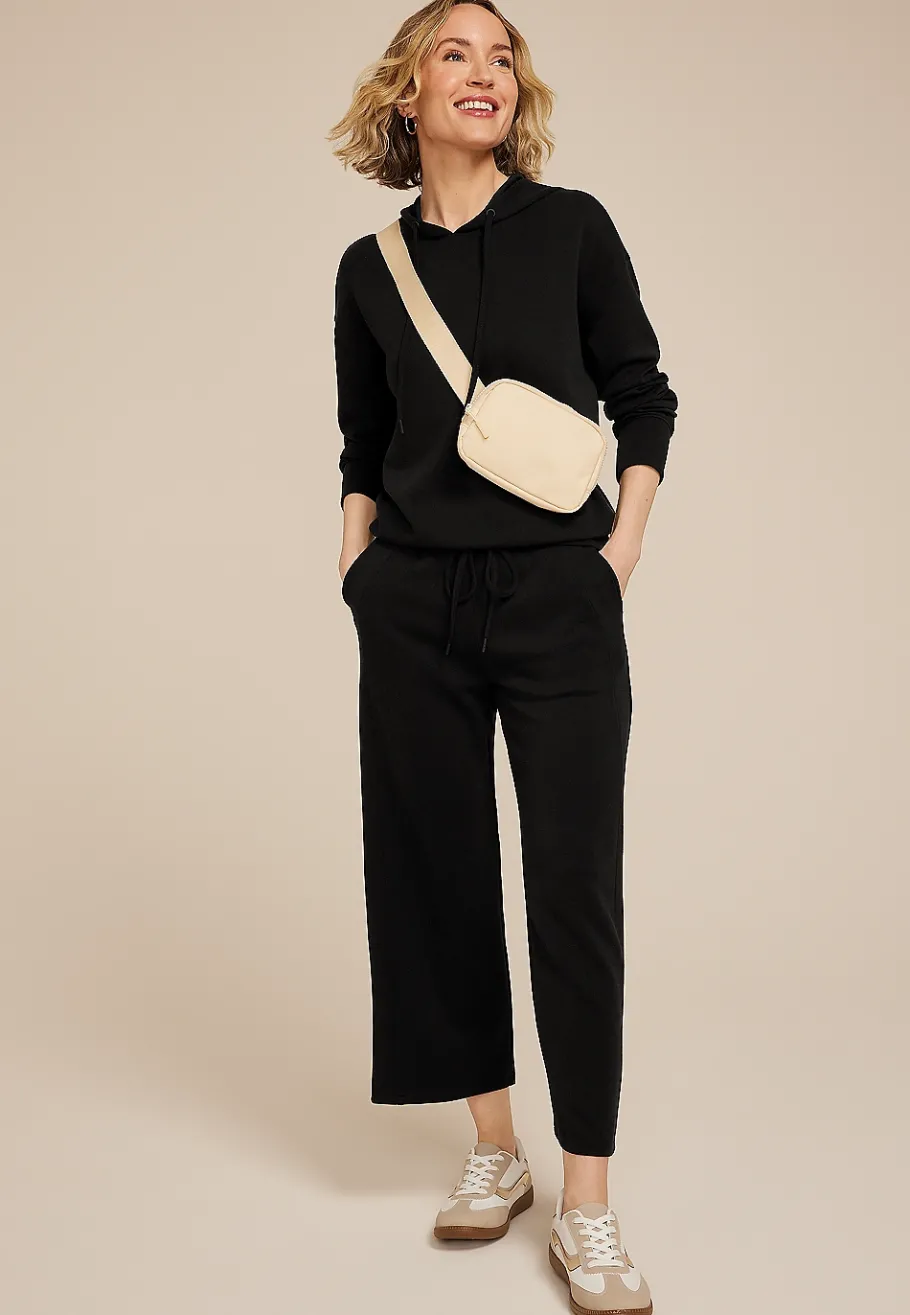 Maurices Joggers & Sweatpants|Crops & Capris-Scuba Knit Wide Leg Cropped Pant