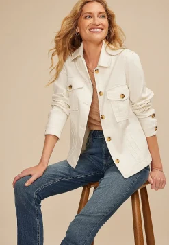 Maurices Jackets-Seamed Twill Jacket