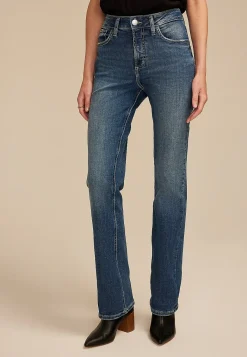 Maurices Bootcut Jeans|Curvy Fit-Silver Jeans Co.® Avery Curvy High Rise Border Stitch Slim Boot Jean