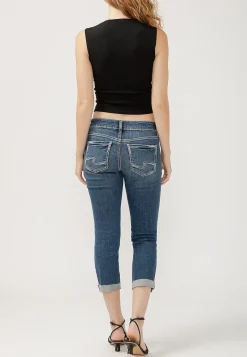 Maurices Crops & Capris|Crops & Capris-Silver Jeans Co.® Britt Curvy Low Rise Raw Cuff Hem Cropped Jean