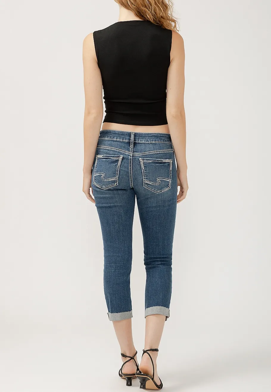 Maurices Crops & Capris|Crops & Capris-Silver Jeans Co.® Britt Curvy Low Rise Raw Cuff Hem Cropped Jean