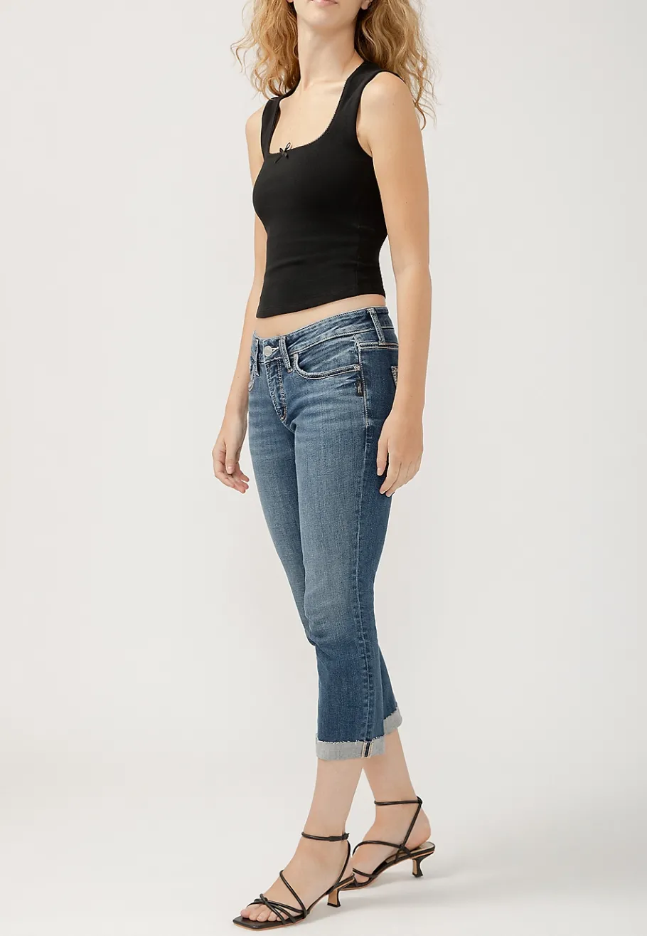Maurices Crops & Capris|Crops & Capris-Silver Jeans Co.® Britt Curvy Low Rise Raw Cuff Hem Cropped Jean