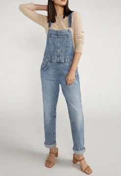 Maurices Straight Jeans|Straight Jeans-Silver Jeans Co.® Low Stretch Baggy Cuffed Hem Straight Overalls