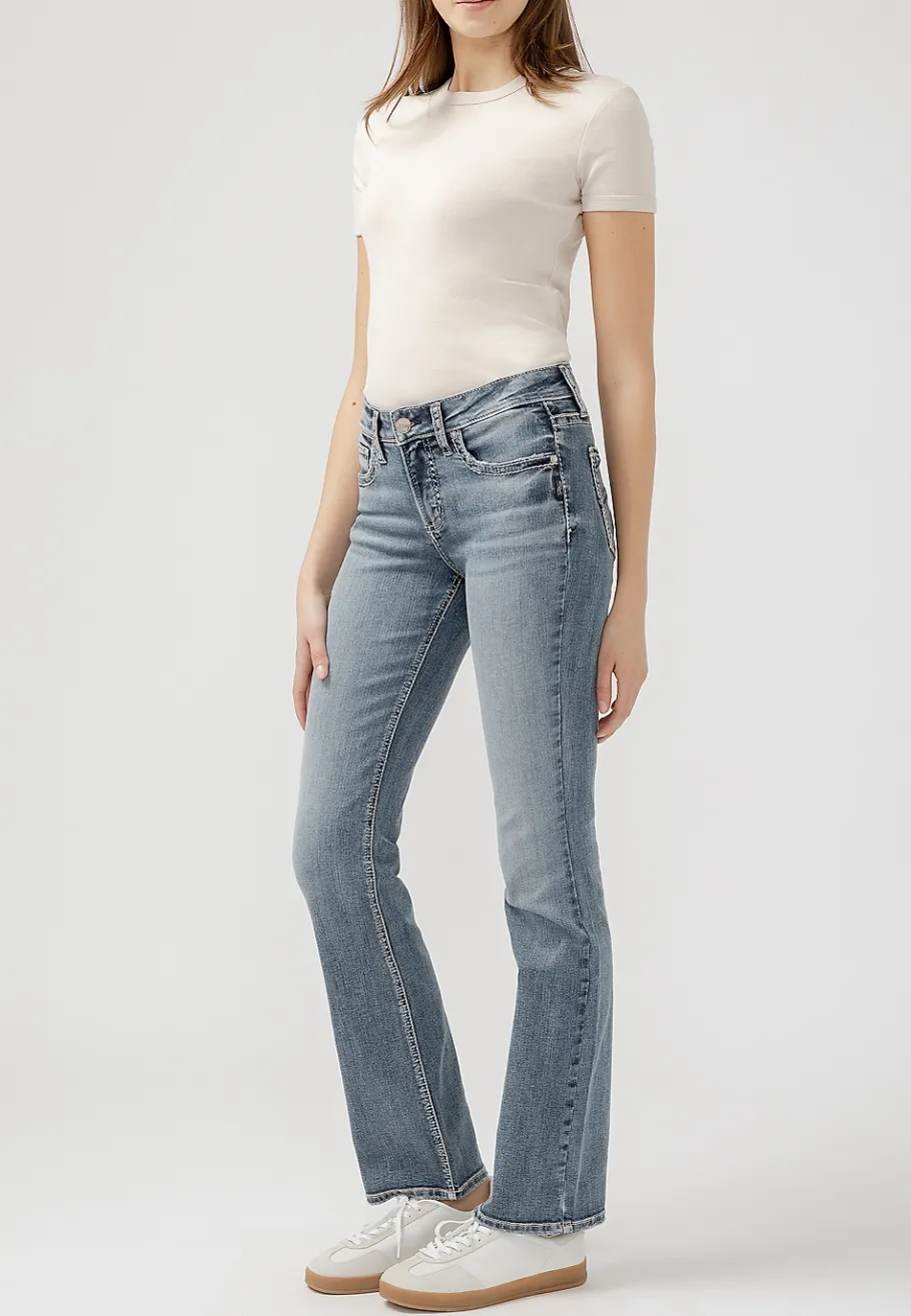 Maurices Bootcut Jeans|Bootcut Jeans-Silver Jeans Co.® Suki Curvy Mid Rise Thick Stitch Slim Boot Jean