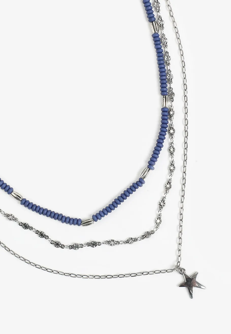 Maurices Necklaces|Matching Sets-Star Charm Triple Layered Necklace