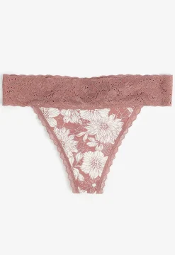 Maurices Panties|Panties-Simply Comfy Cotton Floral Thong Panty