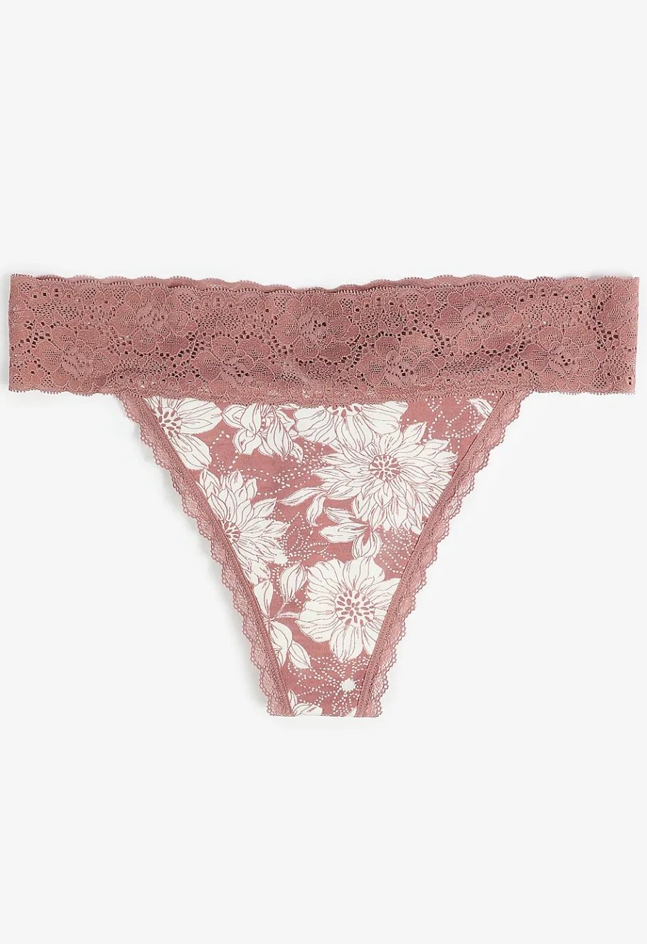 Maurices Panties|Panties-Simply Comfy Cotton Floral Thong Panty