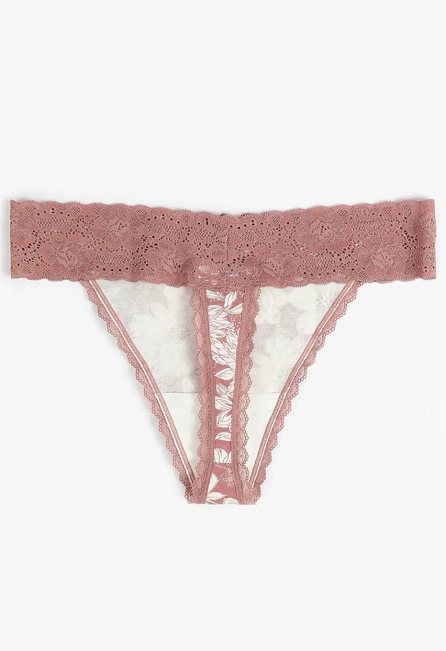 Maurices Panties|Panties-Simply Comfy Cotton Floral Thong Panty