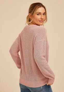 Maurices Sweaters Cardigans & Kimonos-Slouchy Henley Sweater