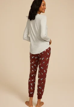 Maurices Pajamas|Pajamas-Snoopy Halloween Graphic Tee And Jogger Pajama Set