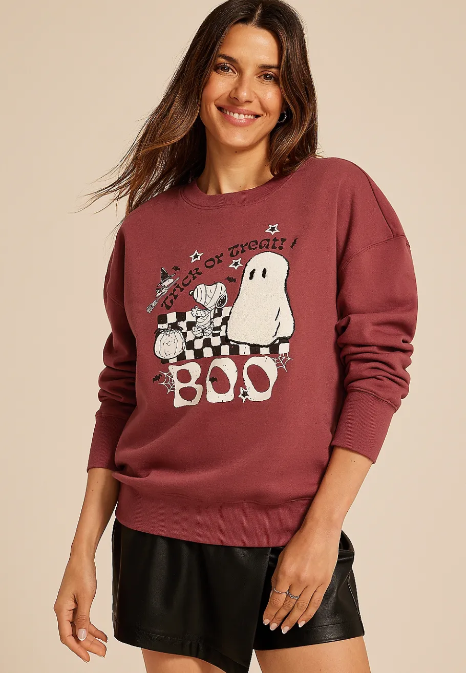 Maurices Sweatshirts|Graphics-Snoopy Trick Or Treat Relaxed Fit Sweatshirt