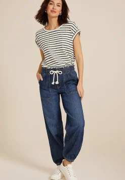 Maurices Ankle Jeans|Ankle Jeans-Soft Dark Denim Mid Rise Ankle Jogger