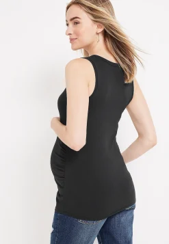 Maurices Maternity-Solid V Neck Maternity Tank