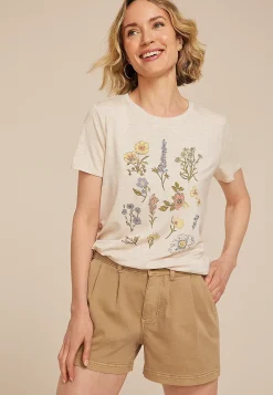 Maurices Tees|Graphics-Stacked Floral Classic Fit Graphic Tee