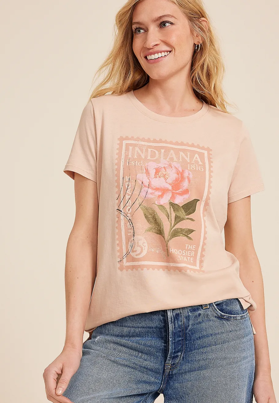 Maurices Tees|Graphics-State Stamp Classic Fit Graphic Tee