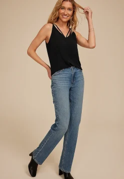 Maurices Tanks & Camis-Studio Y Lattice Neck Tank Top