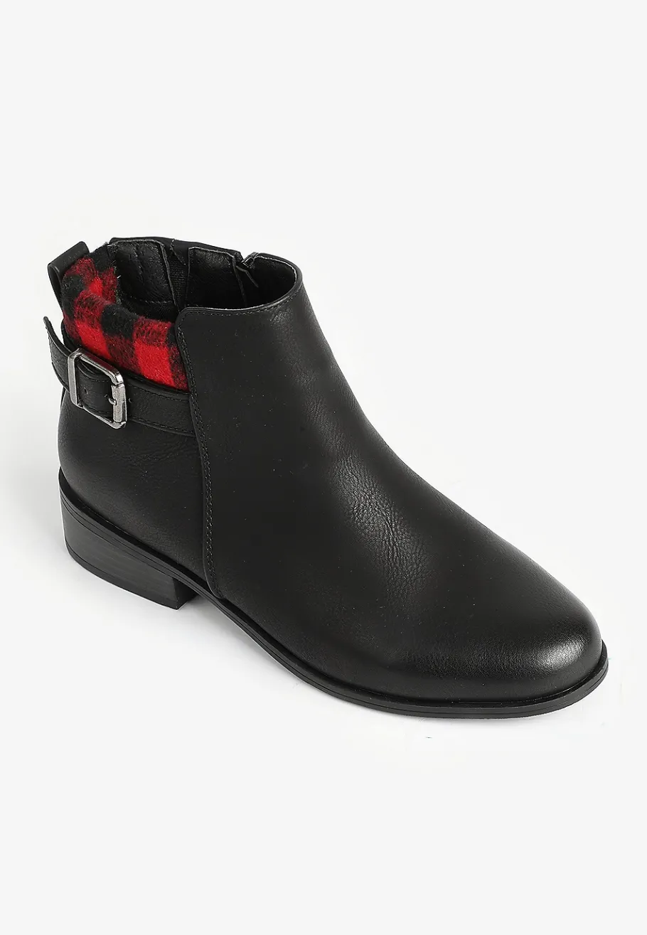 Maurices Shoes|Boots-SuperCush Brooke Buffalo Plaid Collar Boot