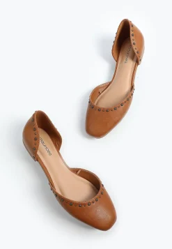 Maurices Shoes|Flats-SuperCush Greta Studded D'Orsay Flat