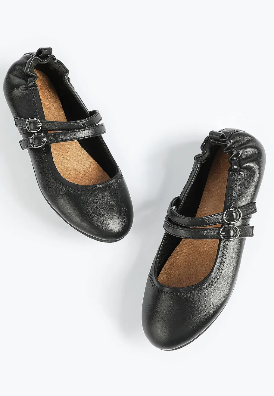 Maurices Shoes|Flats-SuperCush Gwen Mary Jane Scrunch Back Flat