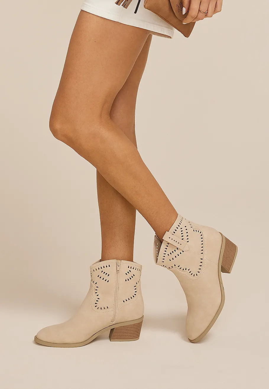 Maurices Shoes|Boots-SuperCush Jane Perforated Ankle Boot