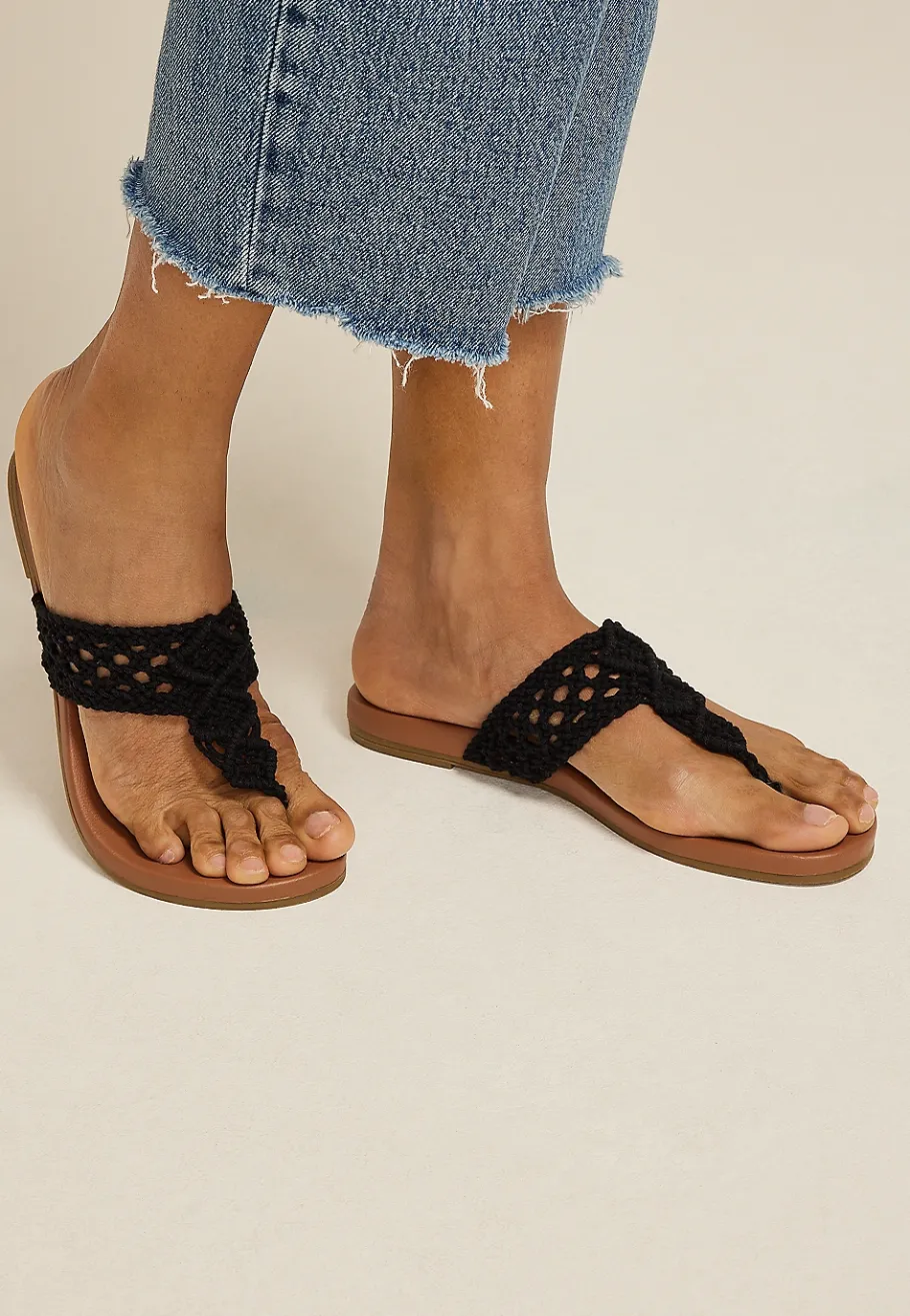 Maurices Shoes|Sandals-SuperCush Raegan Crochet Flip Flop