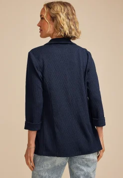 Maurices Blazers-Textured Versa Open Front Blazer