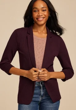 Maurices Blazers-Textured Versa Open Front Blazer