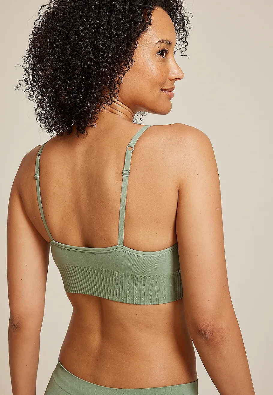 Maurices Bralettes|Bralettes-True Stretch Seamless Cinched Front Bralette