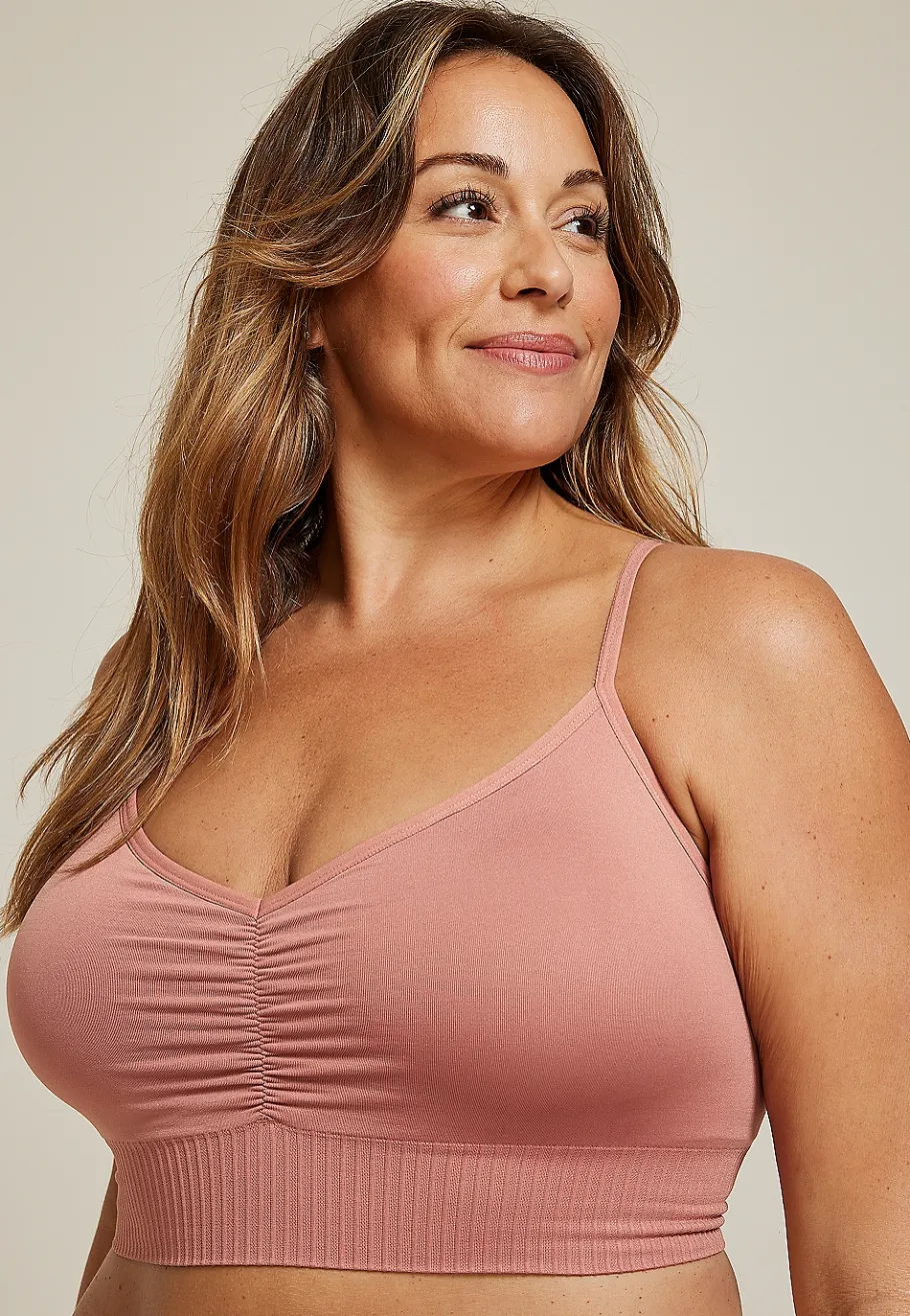 Maurices Bralettes|Bralettes-True Stretch Seamless Cinched Front Bralette