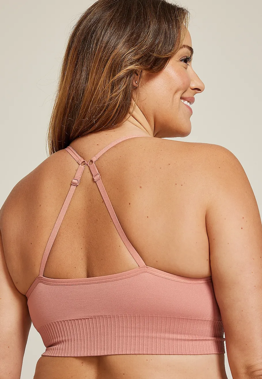 Maurices Bralettes|Bralettes-True Stretch Seamless Cinched Front Bralette