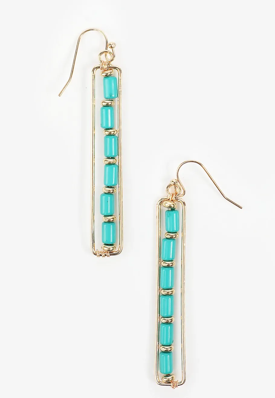 Maurices Earrings|Matching Sets-Turquoise And Getaway Drop Earrings